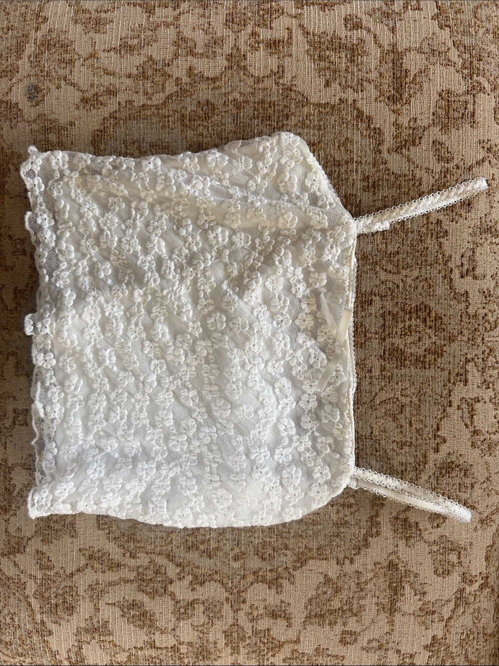 White Lace Camisole Top - Elegant Women's Tank